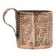 Handcrafted Floral  Repousse Cup Mug With Handle