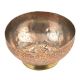Vintage Engraved Cross Pattern on  the Rim Of the Copper Bowl