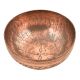 Vintage Copper Bowl With Delicate Pattern