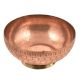 Vintage Copper Bowl With Dotted Pattern Engraving