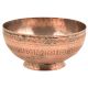 Hand Engraved Floral Borders Copper Bowl 