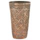 Engraved Phulkari Floral Design Copper Glass