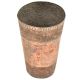 Engraved 2 Sided Floral Border Copper Lassi Glass