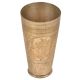 Old North India Brass Central Floral Lassi Glass Cup