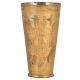 Big Flower Design Traditional Tall Brass Lassi Glass