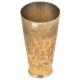 Tribal Flowers Etched Brass Talll Lassi Glass And Cup