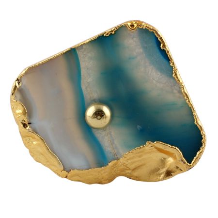 Turquoise Agate Stone Cabinet Knobs