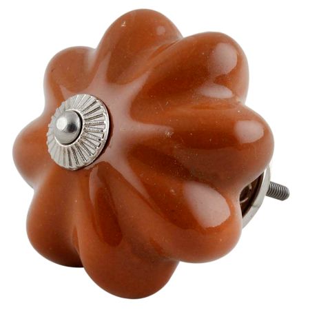 Solid Brown Big Ceramic Cabinet Knobs Online