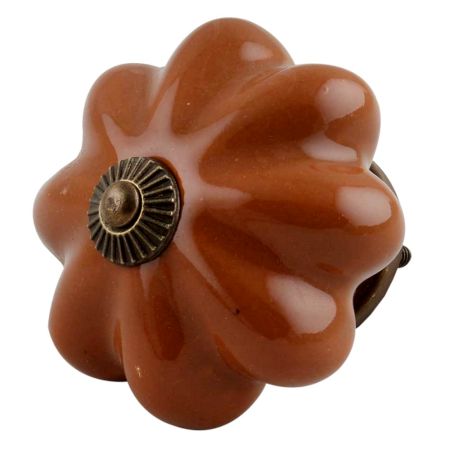 Solid Brown Big Ceramic Cabinet Knobs Online