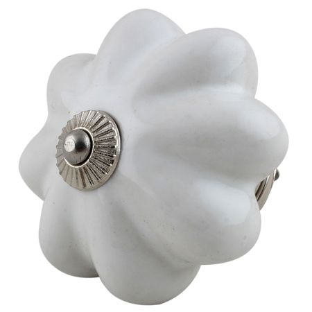 Solid White Big Ceramic Cabinet Knobs Online