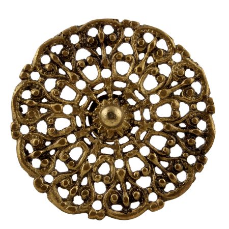 Golden Floral Brass Dresser Knobs Online