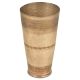 Tall Vintage Brass Lassi Glasses with Engravings