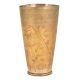 Jai Hind Engraved Floral Brass Tall Lassi Glass