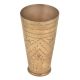 Dotted Leaf In Triangular Design Popular Brass Tumbler Or Glass