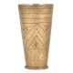 Dotted Leaf In Triangular Design Popular Brass Tumbler Or Glass