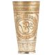 Om Engraved In Sunflower Brass Punjabi Lassi Glass