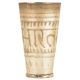 Carved Bharat Brass Punjabi Lassi Glass Or Tumbler