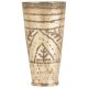 Old Used Leafy Design Brass Tall Punjabi Glaas Or Tumbler