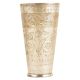 Floral Design Contemporary Style Brass Punjabi lassi Glass