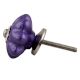 Neon Purple Ceramic Melon Drawer Knob