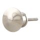 Silver Brass Round Knobs