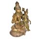 Brass Laxmi Narsimha Statue With Laxmi On His Lap