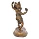 Brass Dancing Radha Krishna Statue