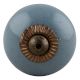 Solid Dark Grey Small Ceramic Cabinet Knob Online