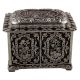 Metal Floral Square Storage Box