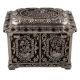 Metal Floral Square Storage Box