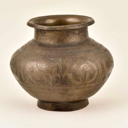 Old Brass Solid Unique Handcrafted Holy Water Pot