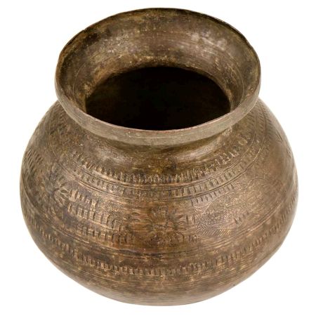 Indian Brass Holy Water Storage