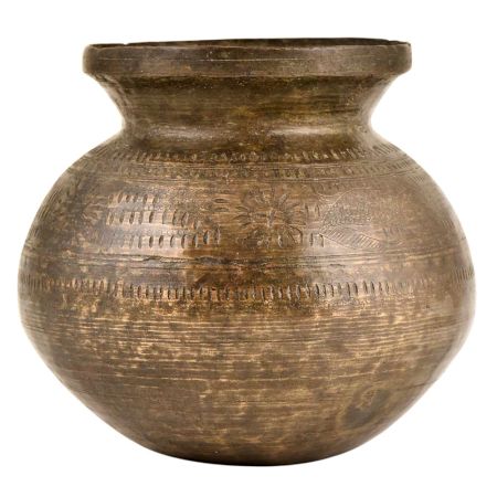 Indian Brass Holy Water Storage