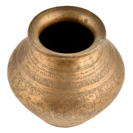 Trbal Form Engravings With Wild Animals And Forest Scene