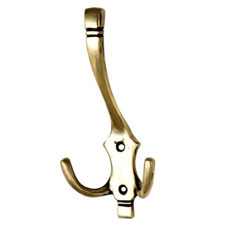 Simple Handmade Brass Tri Hook Home Decoration Hook