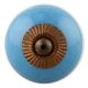 Sky Blue White Knob