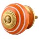 Orange White Knob