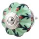 Red and Green Grass Ceramic Knob