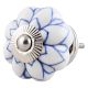 Blue Lotus Ceramic Knob