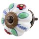 Red Dahlia Ceramic Knob