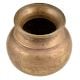 Brass Water Vessel With A wide Mouth And Tribal Patterns