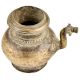 Brass  Bulbous  Holy Water Pot With Floral Design On Spout