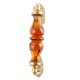 Amber Glass Big Gold Door Handles