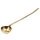 Brass Serving Spoon With A Shallow Rounded BowlÂ And Long Hande