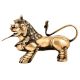 Handmade BrassÂ Foo Dogs  Armored Lion Temple Guardian Statue