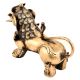 Handmade BrassÂ Foo Dogs  Armored Lion Temple Guardian Statue