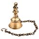 Traditional Brass Temple Bell With Lord Buddha Statue With Chain