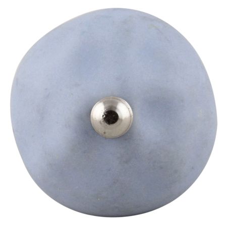 Slate Blue Round Solid Knob