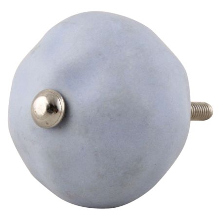 Slate Blue Round Solid Knob