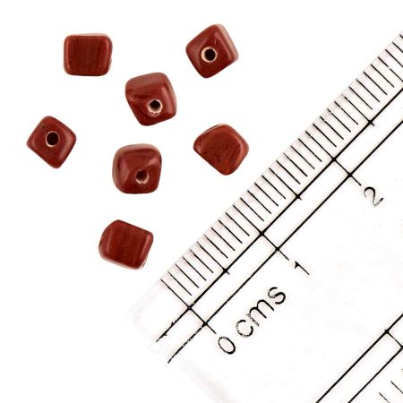 Brown Glass Seed Beads (Pack Of 50)